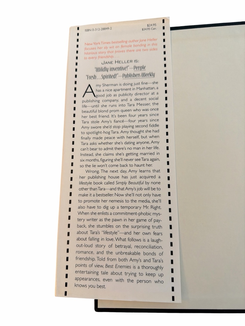 Best Enemies by Jane Heller is a romantic comedy novel - Picture 3 of 3